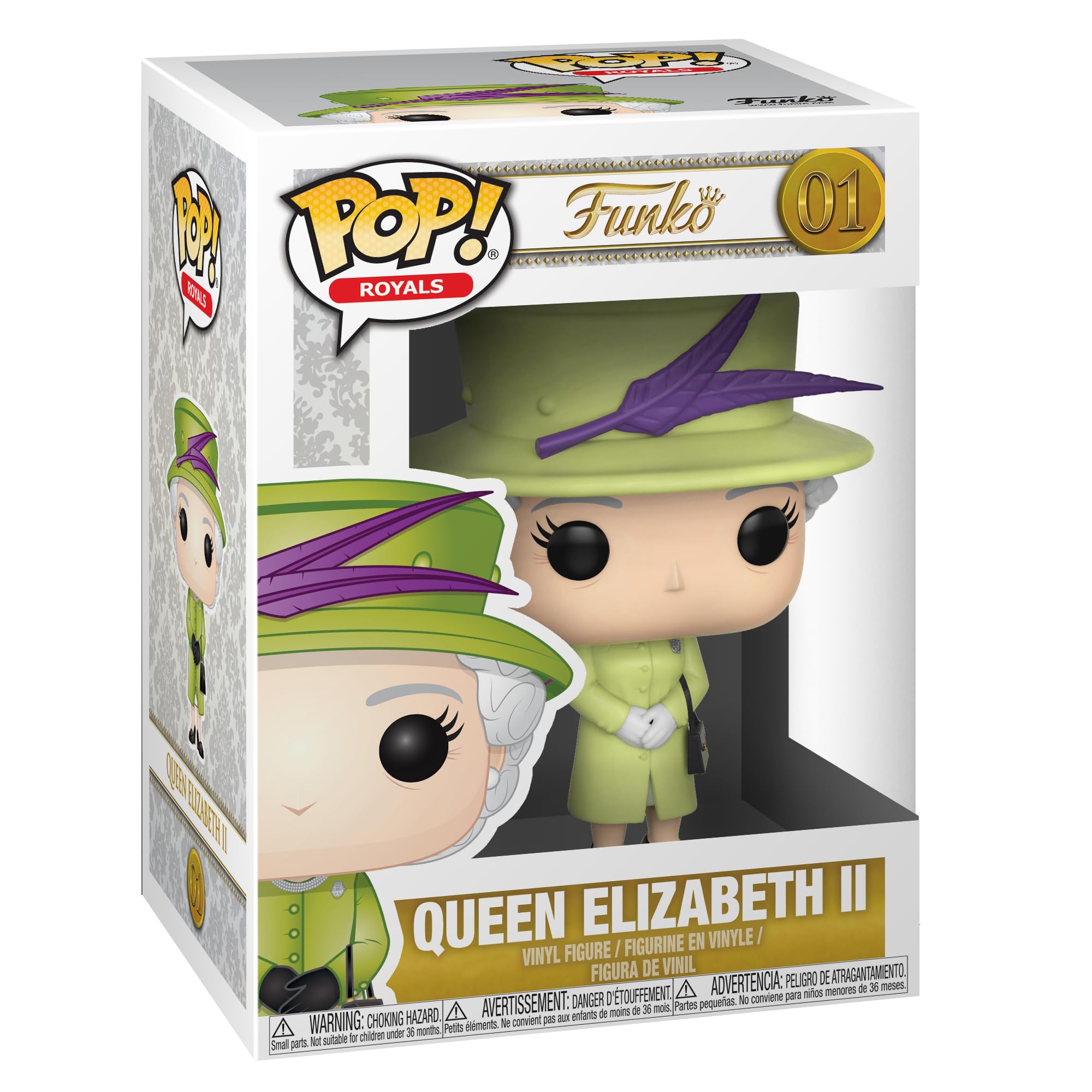 Funko Pop Royals-Queen Elizabeth II Action Figures, Multicolor