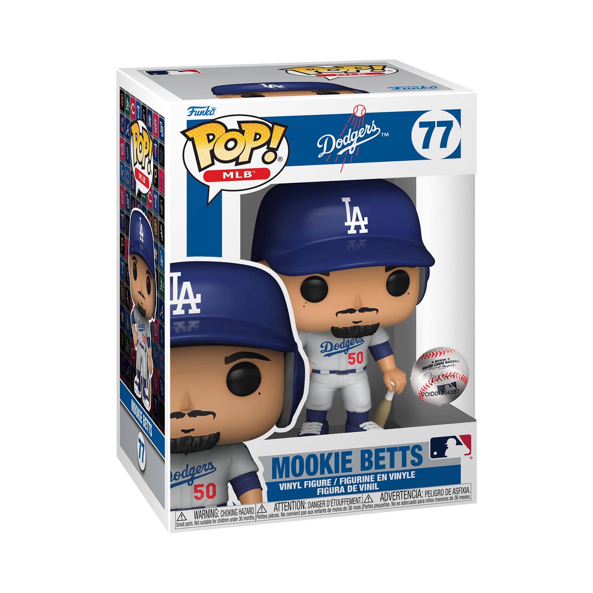 Funko Pop! MLB: Dodgers - Mookie Betts (Alternate Jersey), Multicolor, 61468