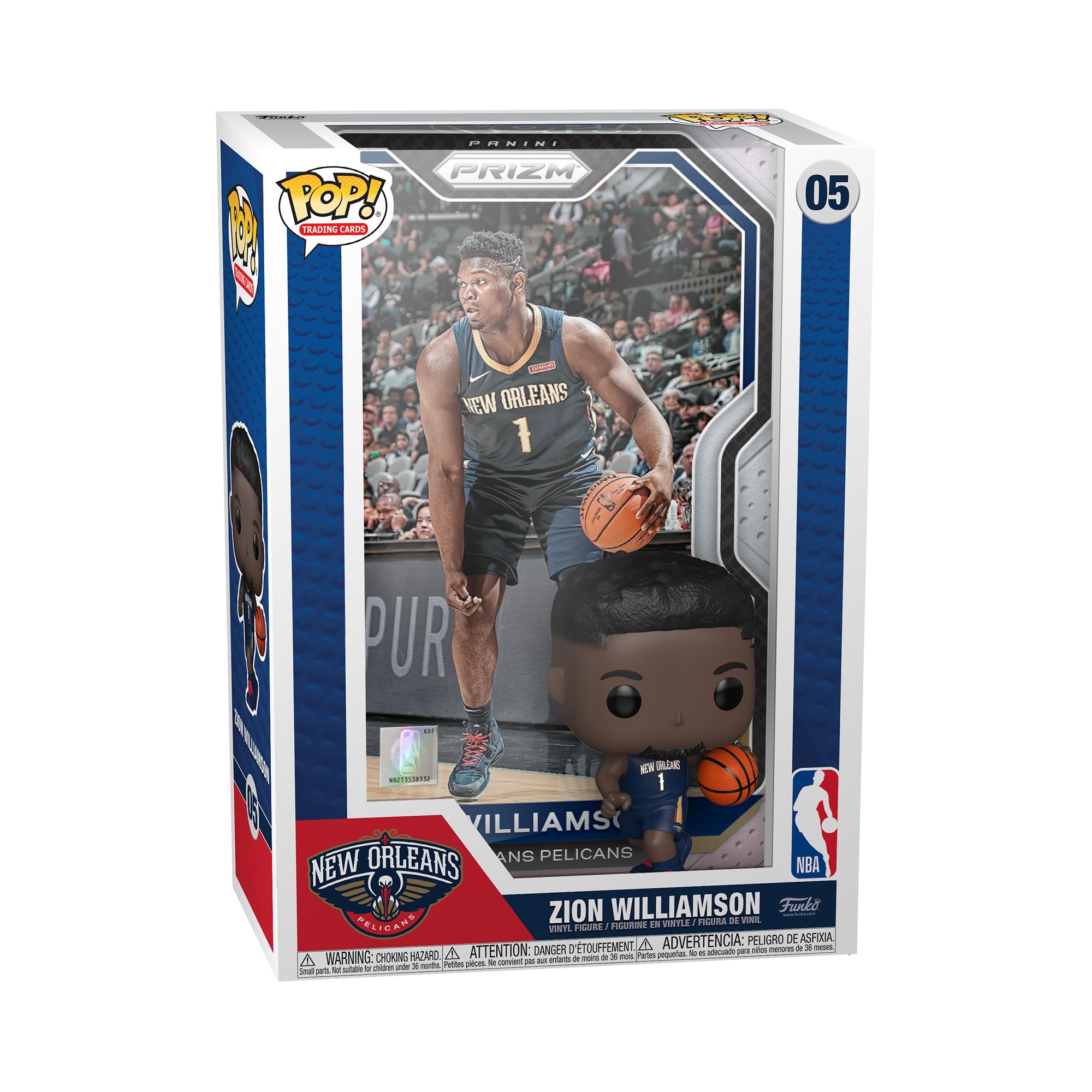 Funko Pop! NBA Trading Cards: Zion Williamson, Multicolor, 60528