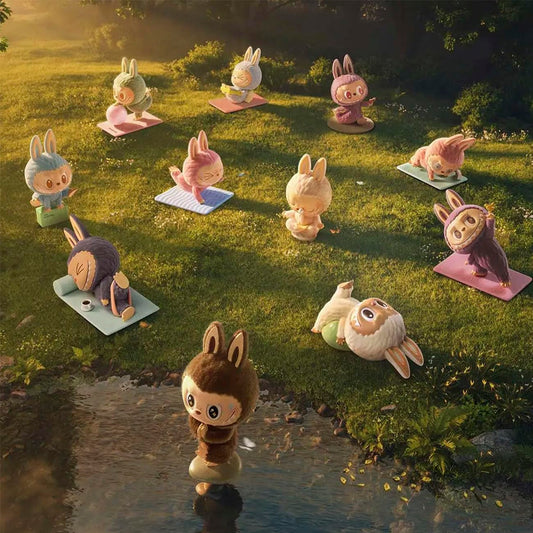 Pop Mart! The Monsters Lazy Yoga Series Surprise Box Collectible Figure 100% Original and Authentic,Blind Box Surprise.