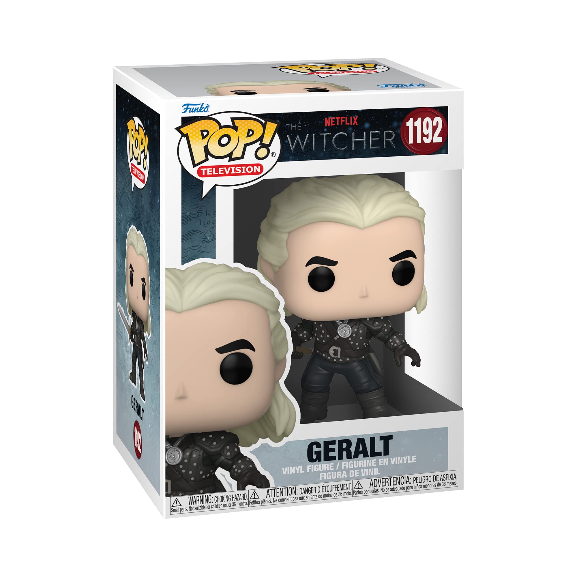 Funko Pop! TV: Witcher- Geralt with Chase (Styles May Vary), Multicolor, 57814