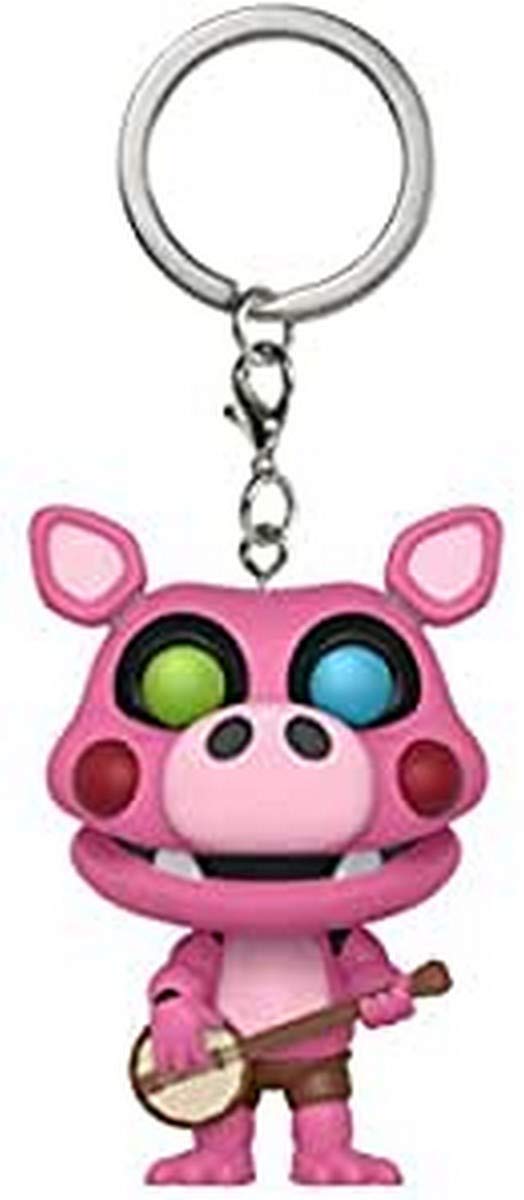 Funko Pop Keychain: Five Nights at Freddy's Pizza Simulator-Pigpatch Collectible Figure, Multicolor
