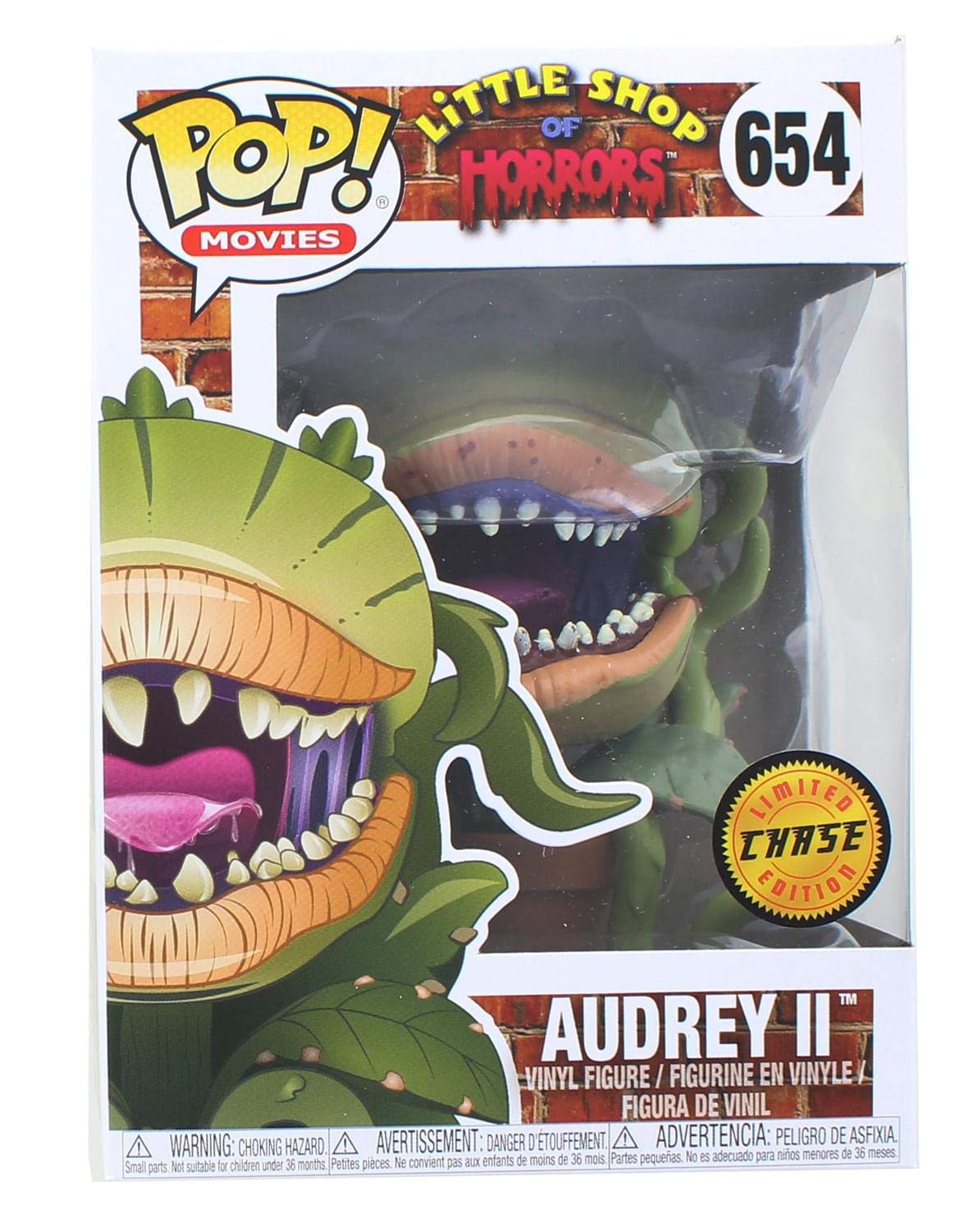 Funko Pop! Movies: Little Shop of Horrors - Audrey II Chase Limited Edition Variant Vinyl Figure (Bundled with Pop Box Protector Case)