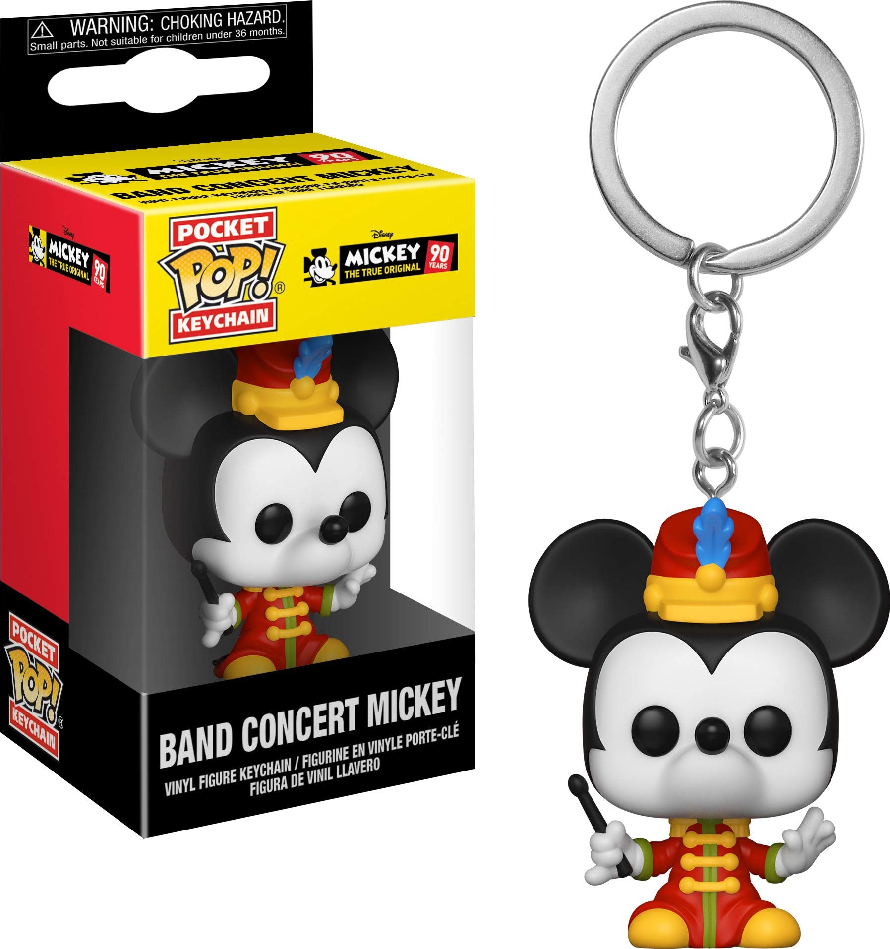 Funko Pop Keychain 90Th-Band Concert Mickey Collectible Figure, Multicolor(32176)