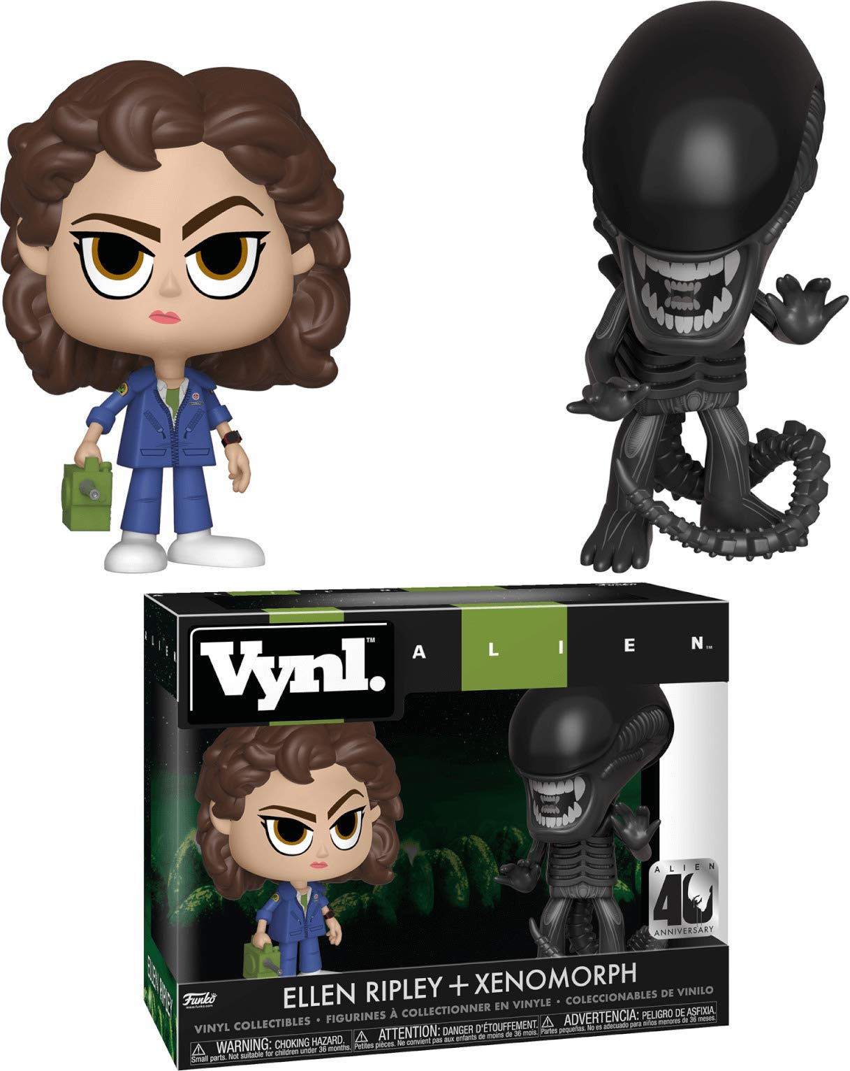 Funko Vynl: Alien 40th: Xenomorph & Ripley with Tracke