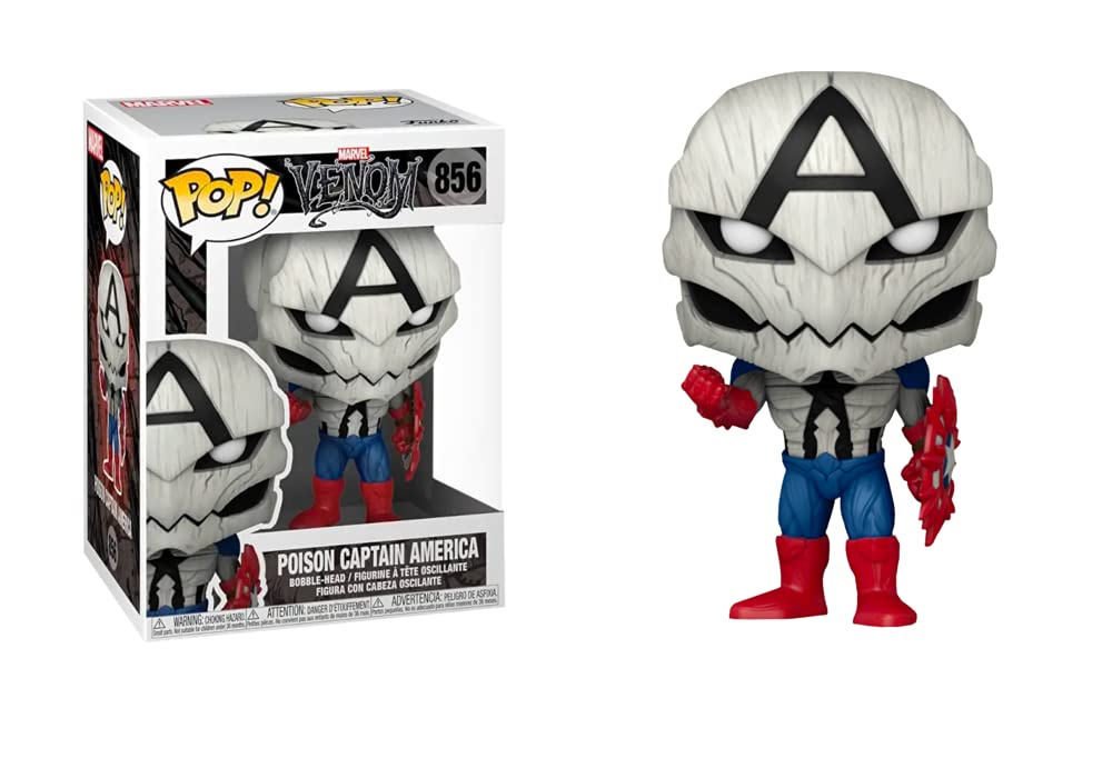 Funko Pop! Marvel Venom: Poison Captain America Pop Figure (Special Edition)
