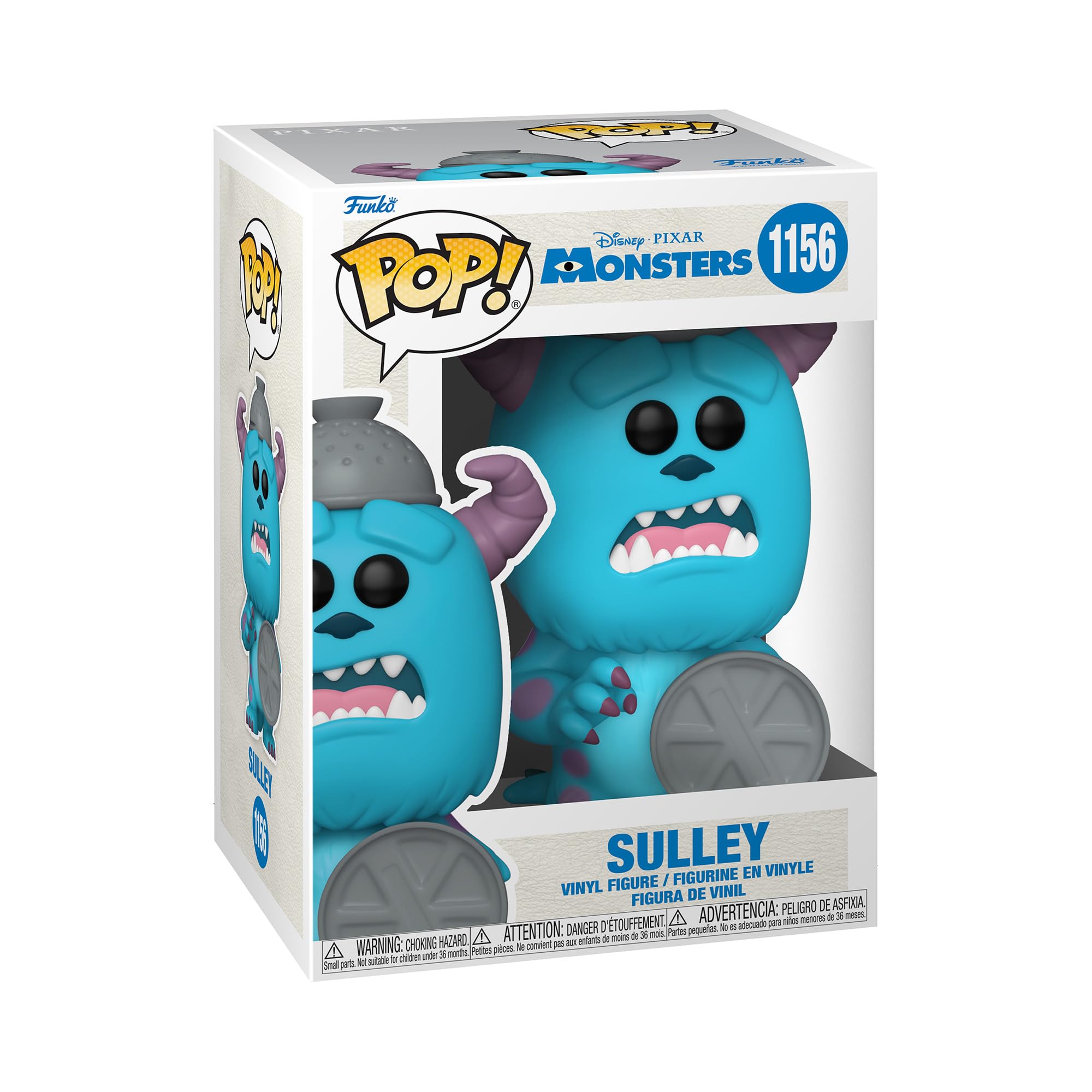 Funko POP Disney: Monsters Inc 20th- Sulley w/Lid, Multicolor