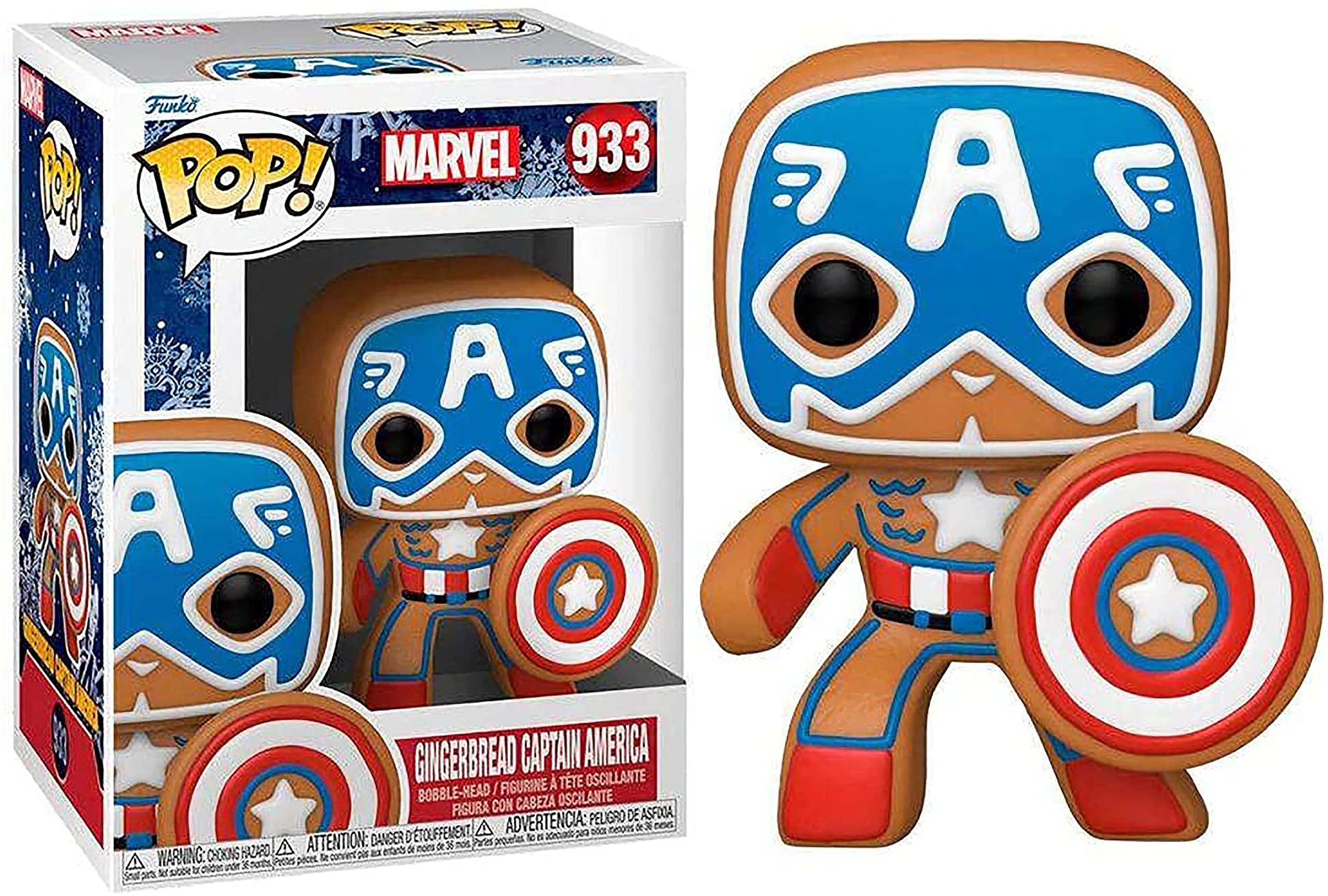 Funko Pop! Marvel: Gingerbread Captain America Multicolor 50657