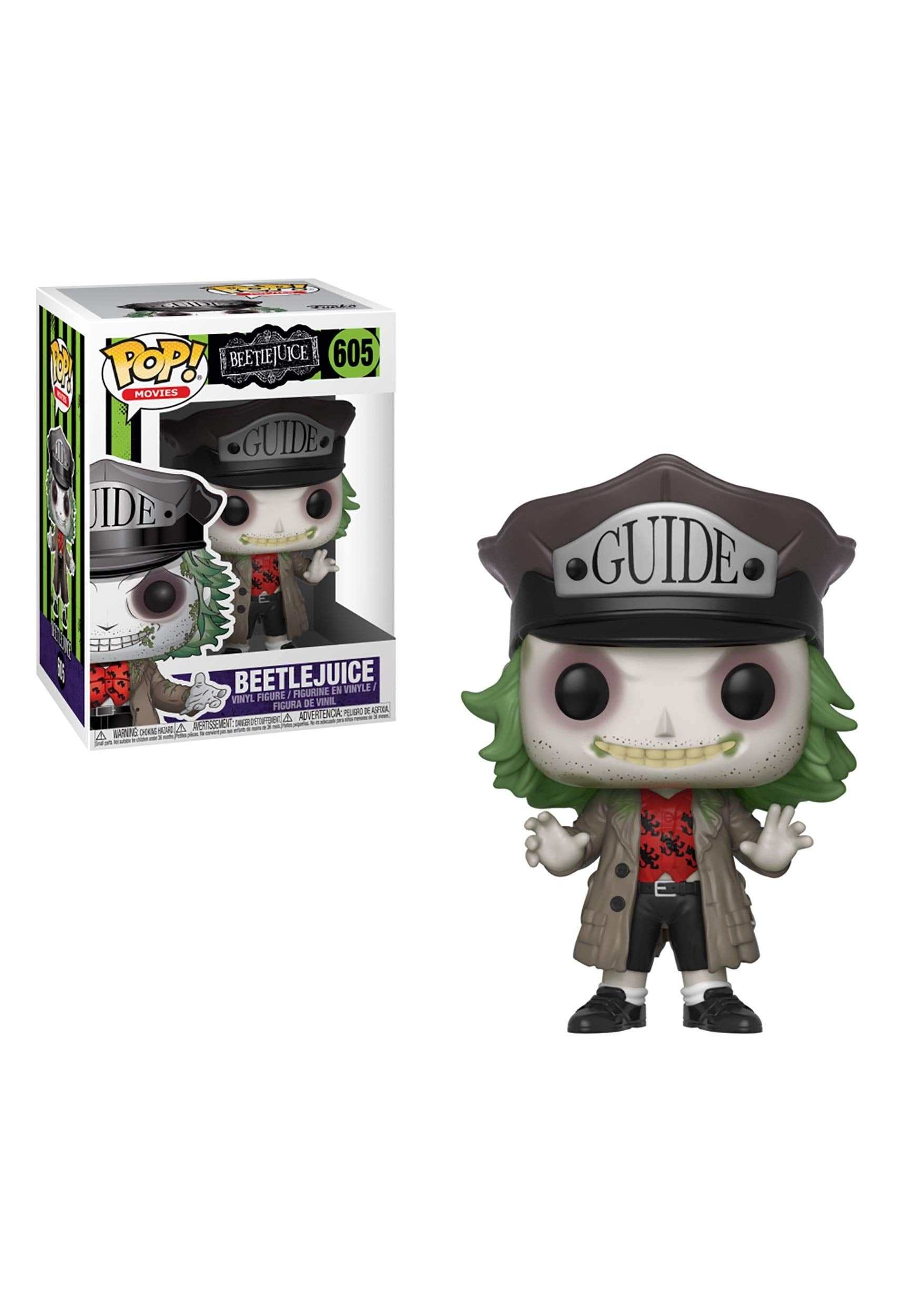 Funko 32319 Pop Horror Beetlejuice with Hat Collectible Figure, Multicolor