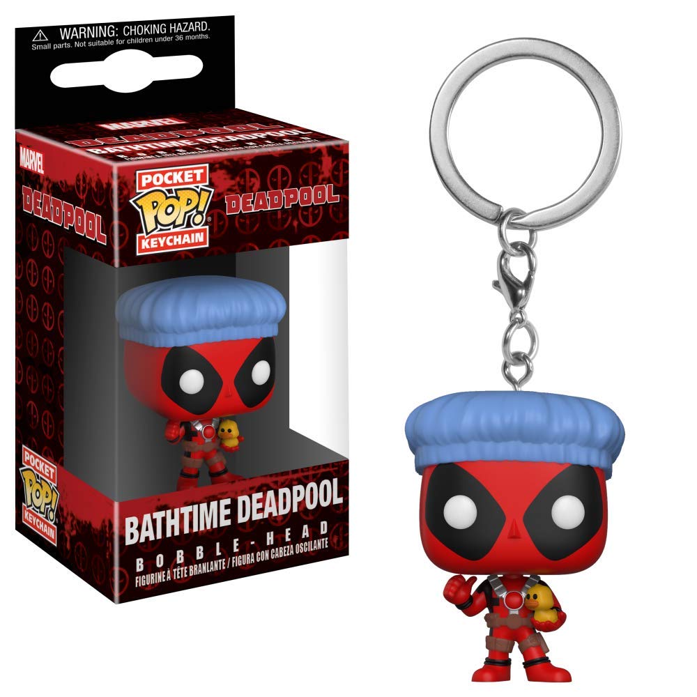 Funko 31734 Pop Keychain Playtime-Deadpool Bath Time Collectible Figure, Multicolor