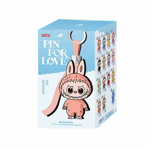 Labubu Pin for Love Blind Box Plush Pendant Keychain Pop Mart