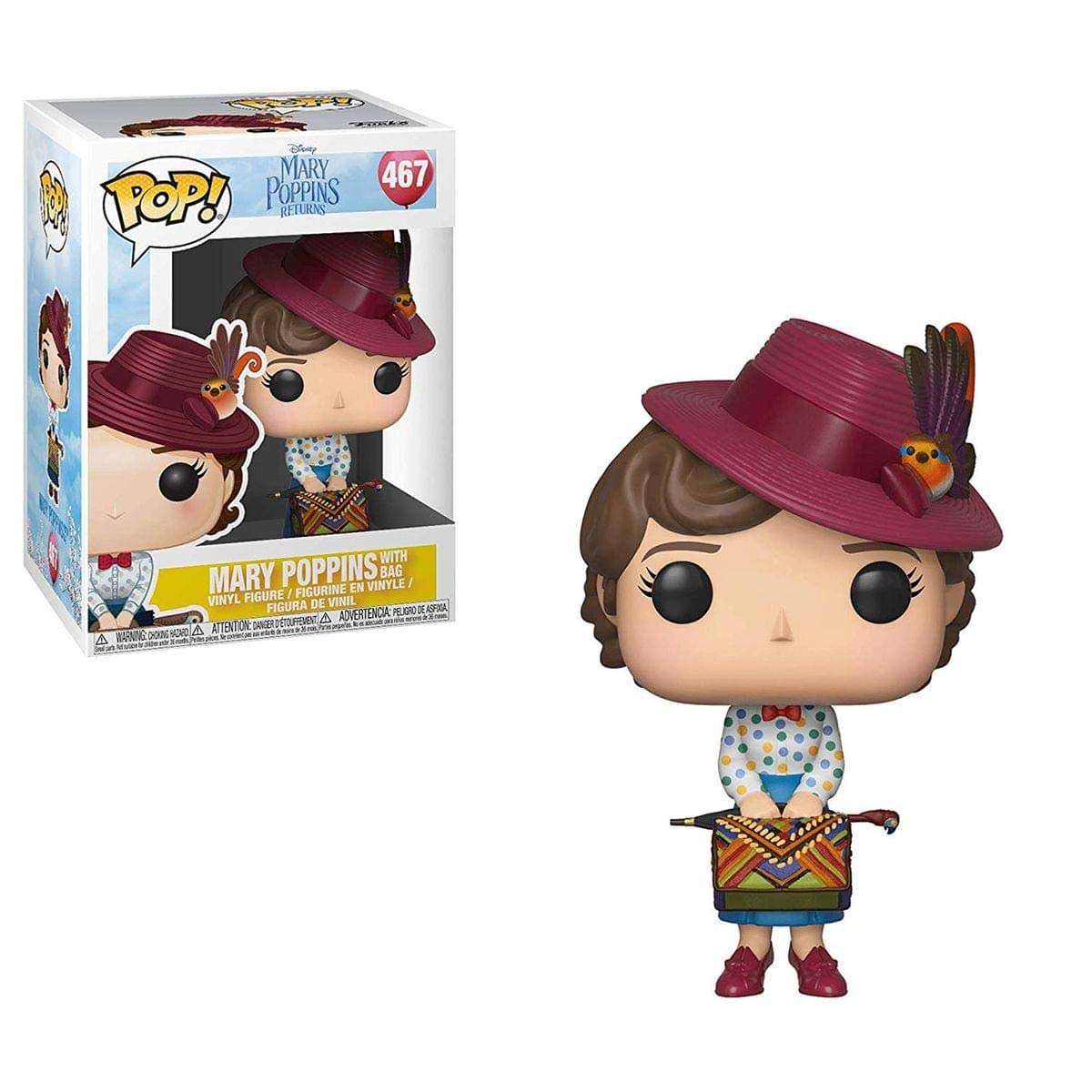 Funko Disney: Poppins - Mary with Bag Collectible Figure, Multicolor