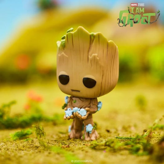 Funko POP! Marvel: I Am Groot - Groot with Grunds