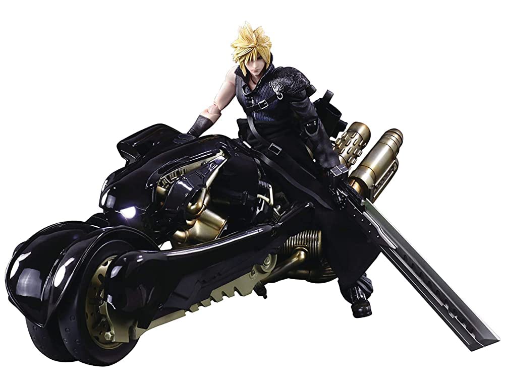 Square Enix Final Fantasy VII: Advent Children: Cloud Strife & Fenrir Play Arts Kai Action Figure