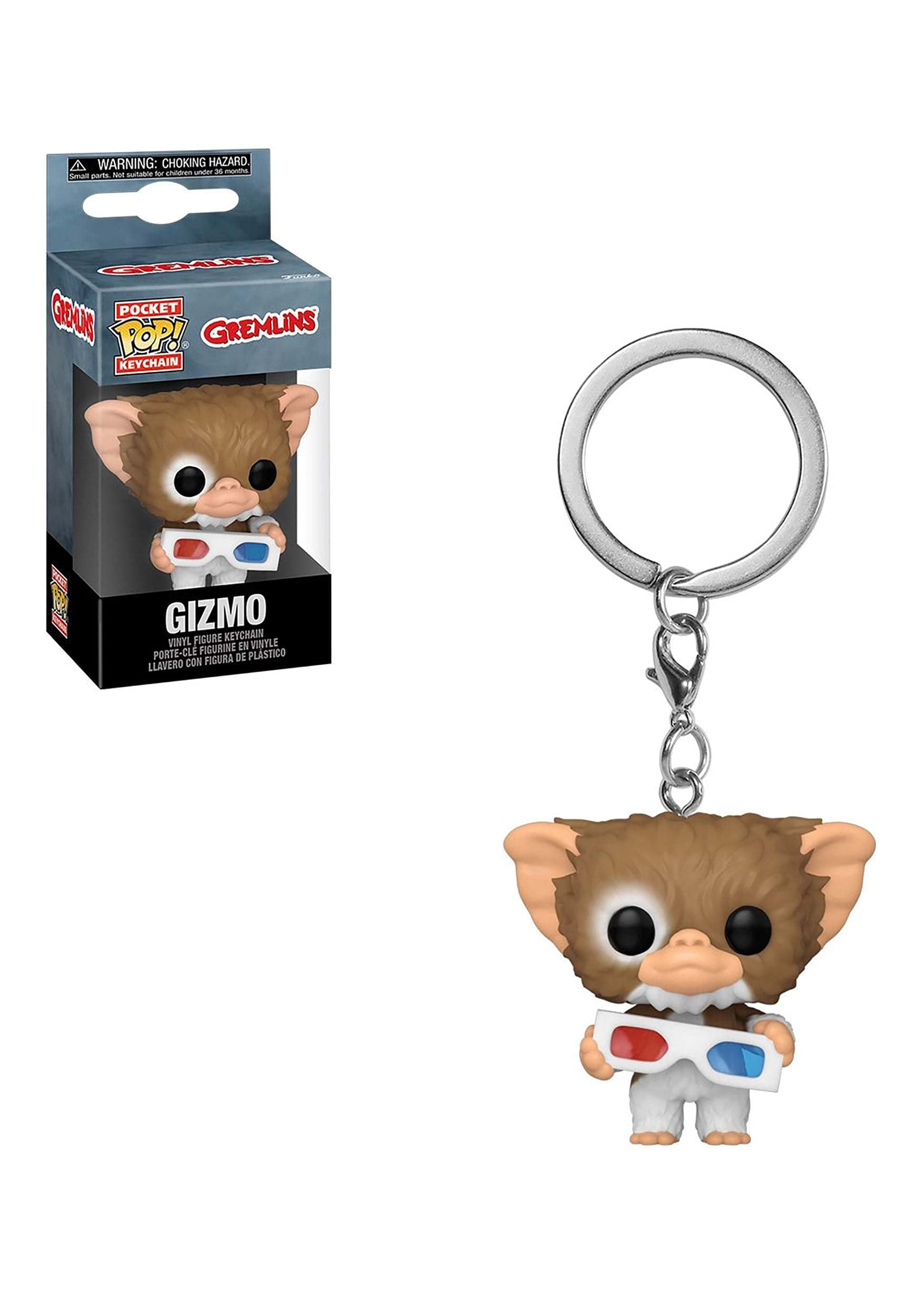 Funko Pop! Keychain: Gremlins - Gizmo with 3D Glasses Multicolor