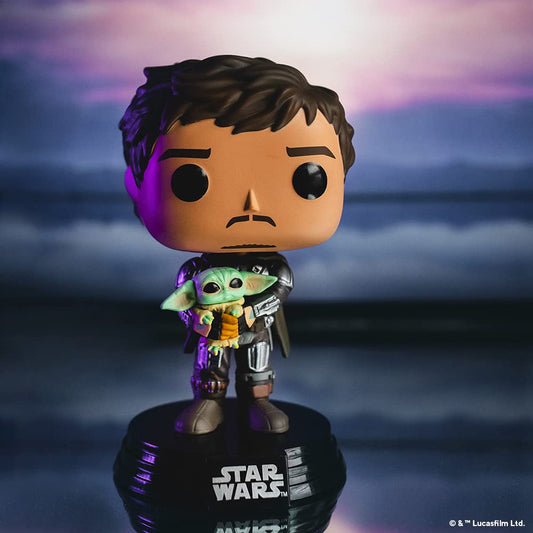 Funko Pop! Star Wars: The Mandalorian - Mando Holding Child Multicolor