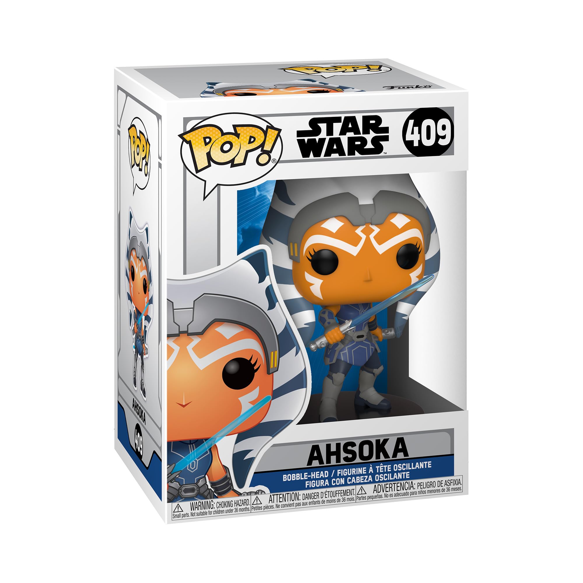 Funko Pop! Star Wars: Clone Wars - Ahsoka Tano Vinyl Figure, Multicolor
