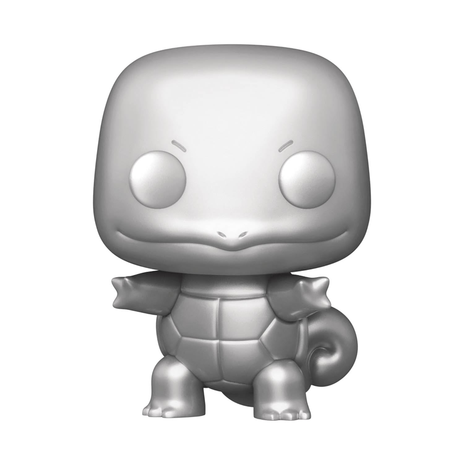 Funko Pop! Games: Pokemon S8 - Squirtle Silver Metallic, Multicolor