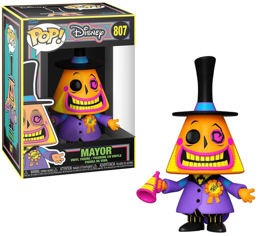 Funko Pop| Disney: The Nightmare Before Christmas - Mayor (Blacklight), Multicolor, 63961