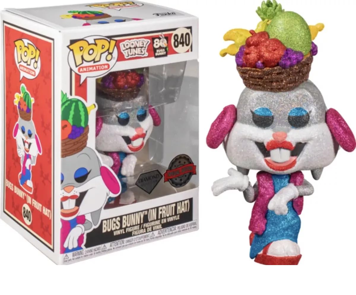 Funko Pop Animation Looney Tunes Bugs Bunny in Fruit Hat Diamond Exclusive