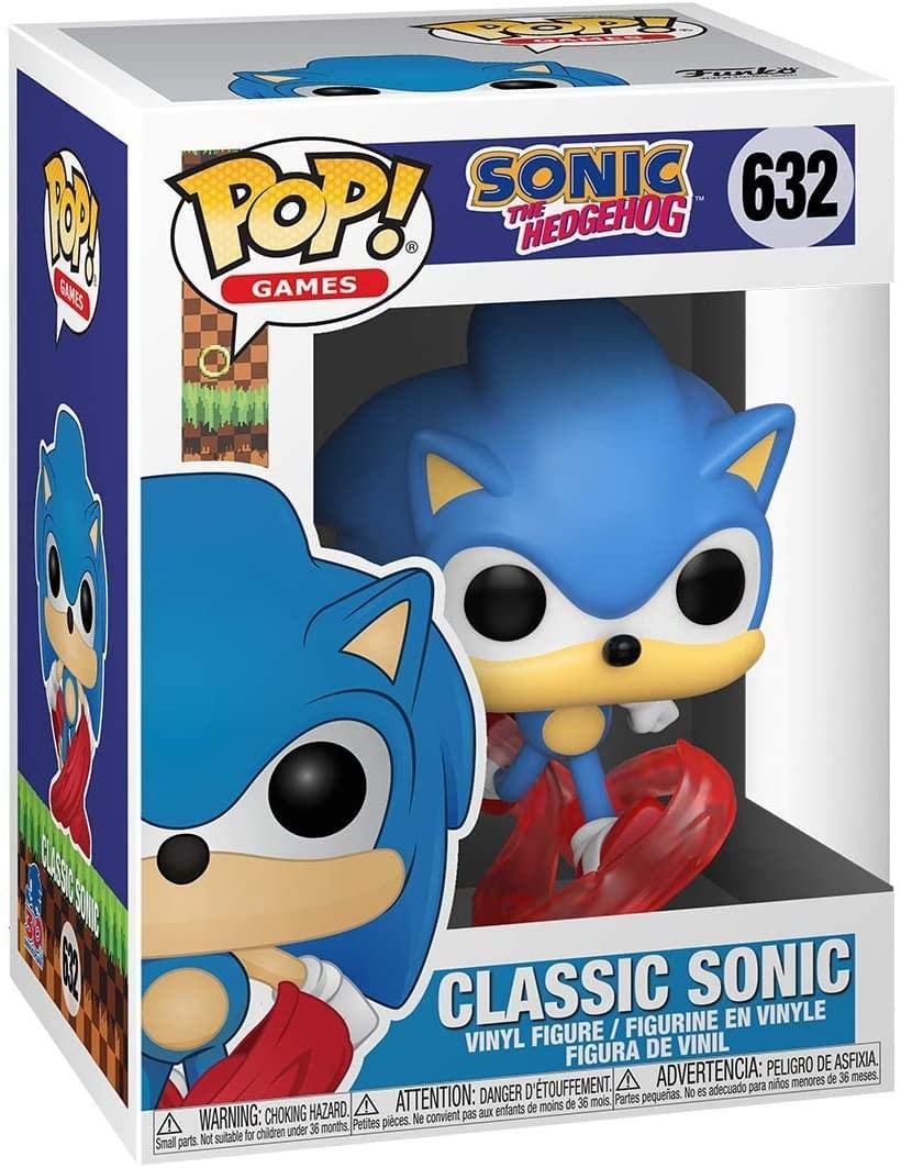 Funko Pop! Games: Sonic 30th Anniversary - Running Sonic The Hedgehog Vinyl Figure, Multicolor