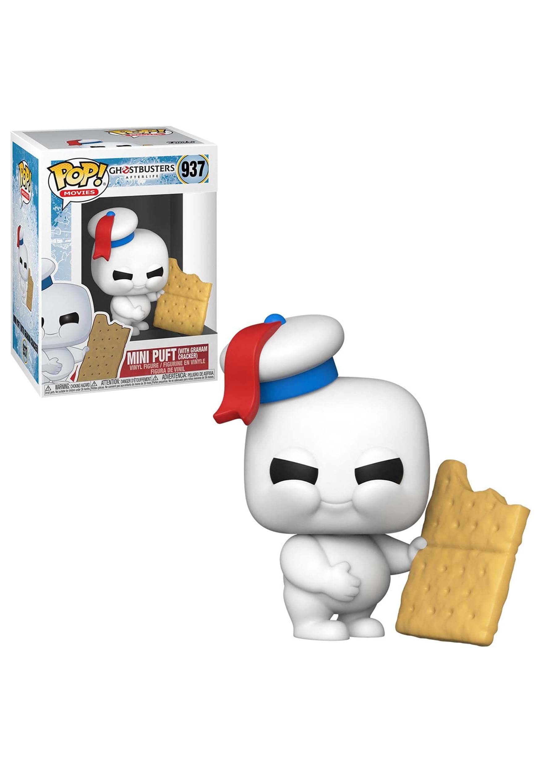 Funko Pop! Movies: Ghostbusters Afterlife - Mini Puft with Graham Cracker, Multicolor, 48494