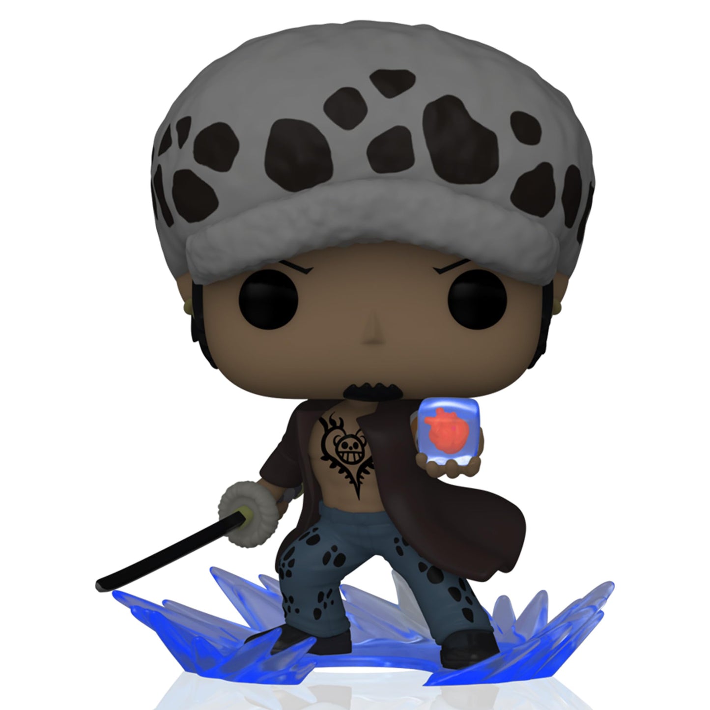 Funko Pop One Piece Trafalgar D. Water Law w/ Heart Chase Figure (AAA Anime Exclusive)
