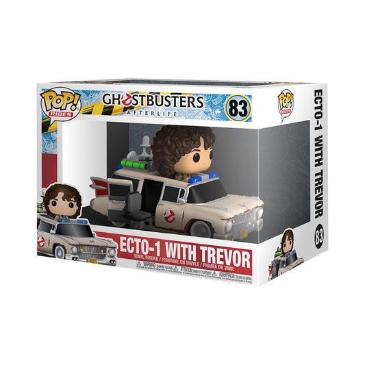 Funko Pop! Ride Super Deluxe Movies: Ghostbusters Afterlife - Ecto 1 with Trevor, Multicolor, 47679