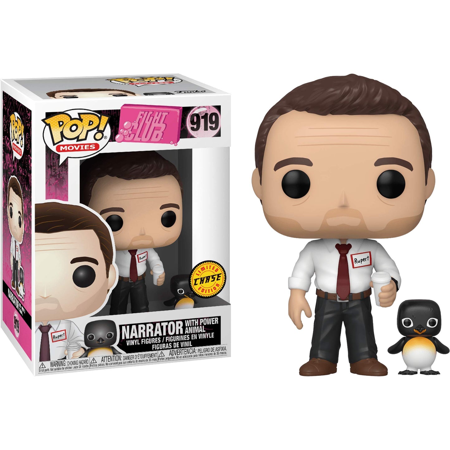 Narrator with Powe r Animal (Chase): Funk o Pop! Movies Vinyl Figure Bundle with 1 Compatible 'ToysDiva' Graphic Protector (919 - 47165 - B)