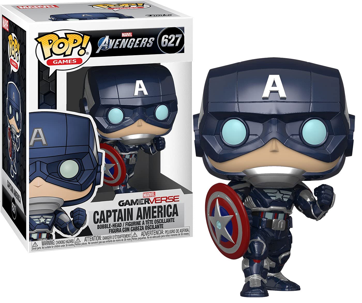Funko Pop! Marvel: Avengers Game - Captain America (Stark Tech Suit)
