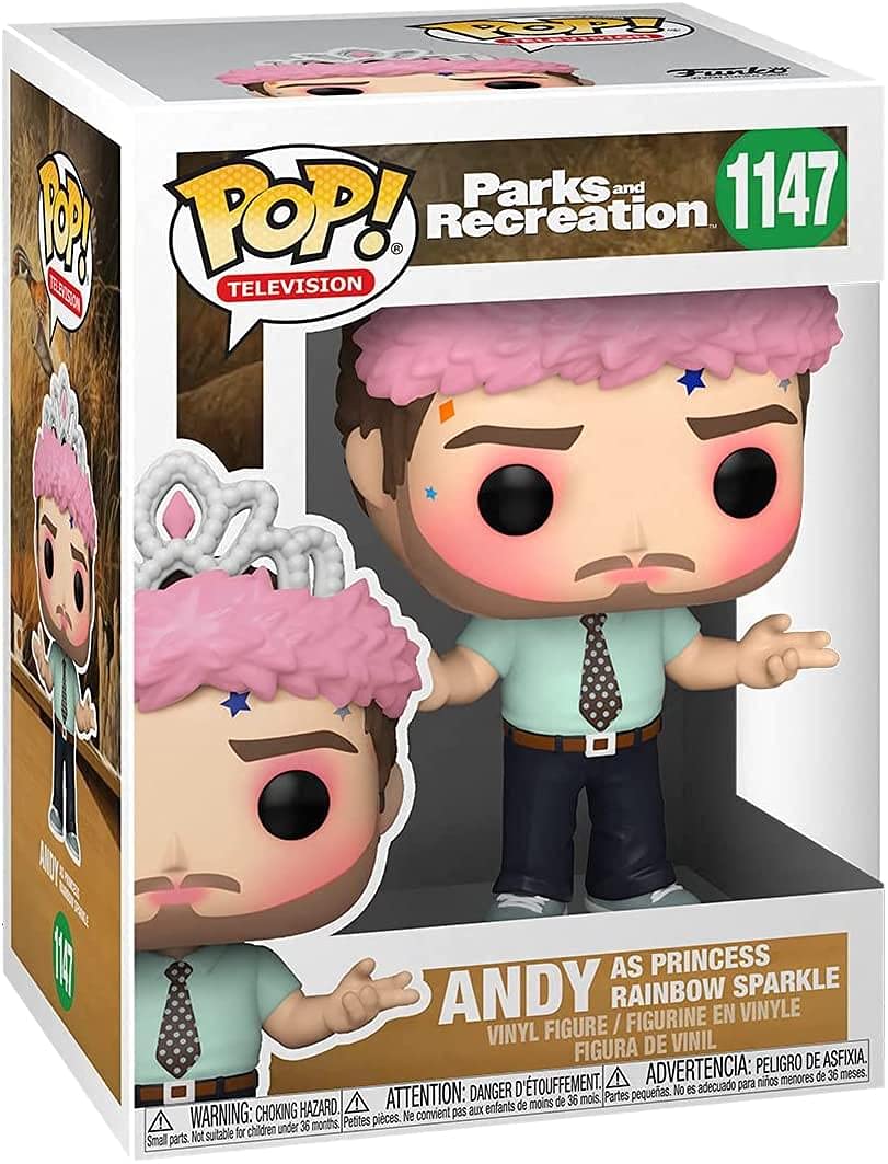 Funko Pop! TV: Parks and Rec - Andy as Princess Rainbow Sparkle Multicolor 56166