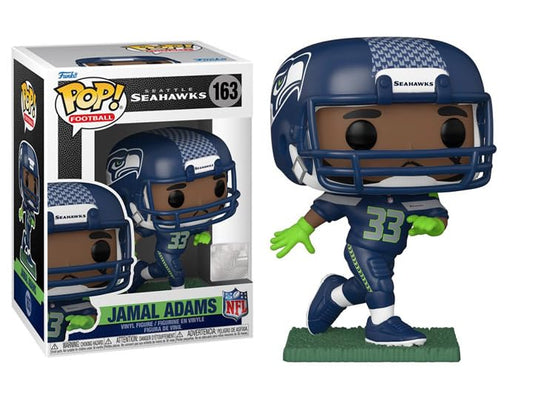 POP Football: Seahawks - Jamal Adams Funko Vinyl Figure (Bundled with Compatible Box Protector Case), Multicolor, 3.75 inches