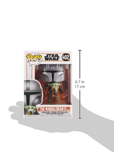 Funko Pop! Star Wars: The Mandalorian - Mandalorian Flying with The Child, Multicolor