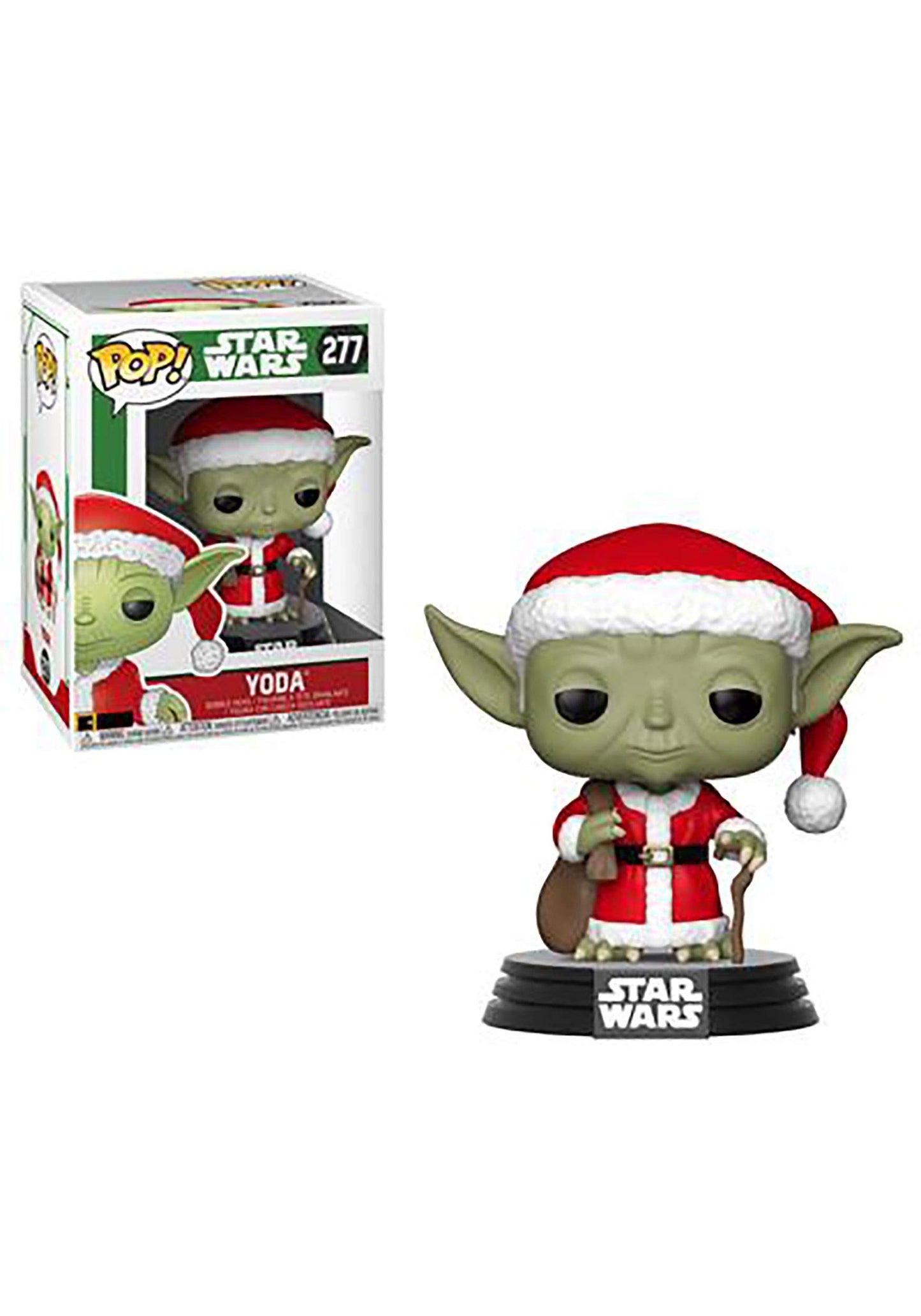 Funko Pop Star Wars: Holiday-Santa Yoda Collectible Figure, Multicolor, Standard