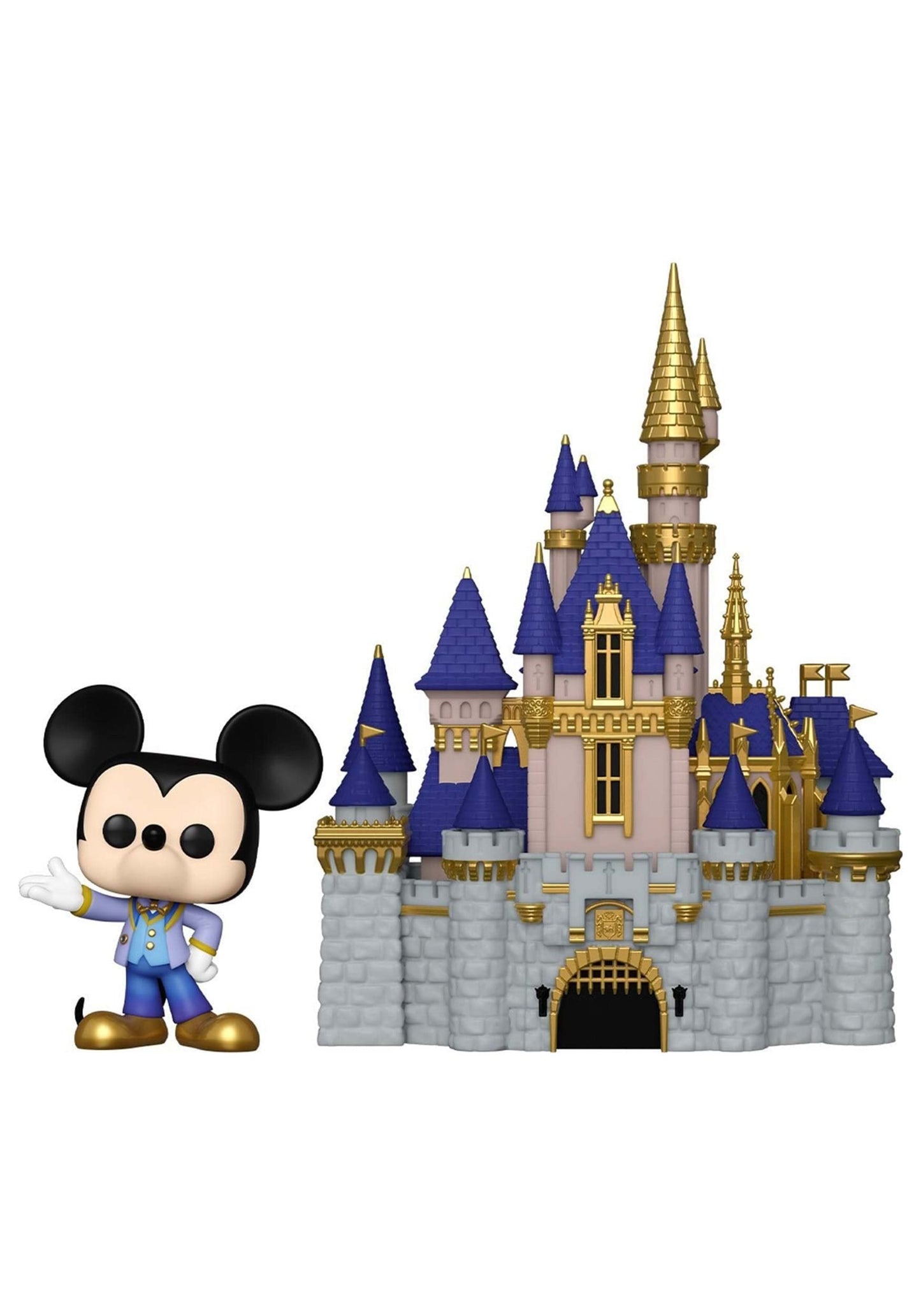 Funko Pop! Town: Walt Disney World 50th - Cinderella Castle with Mickey Mouse, Multicolor, 58965