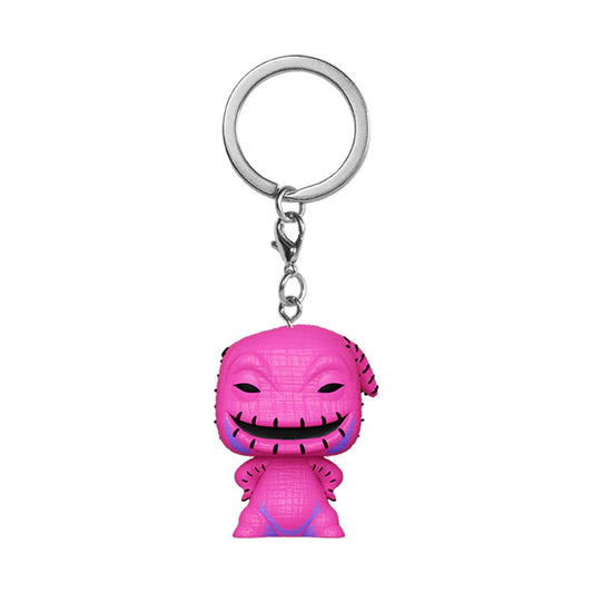 Funko Pop| Keychain: The Nightmare Before Christmas - Oogie (Blacklight), Multicolor, 63967