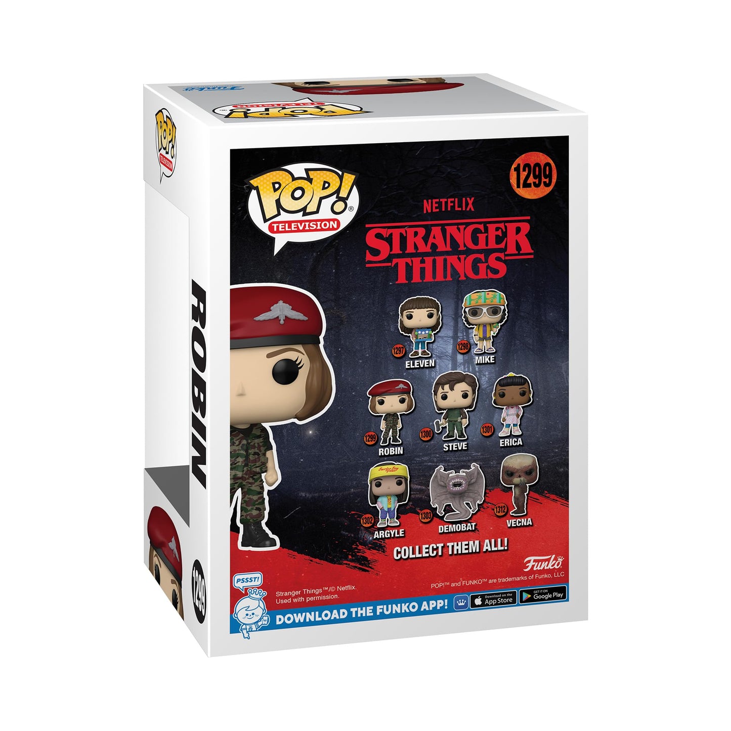 Funko Pop! TV: Stranger Things - Hunter Robin, Multicolor, 3.75 inches (65635)