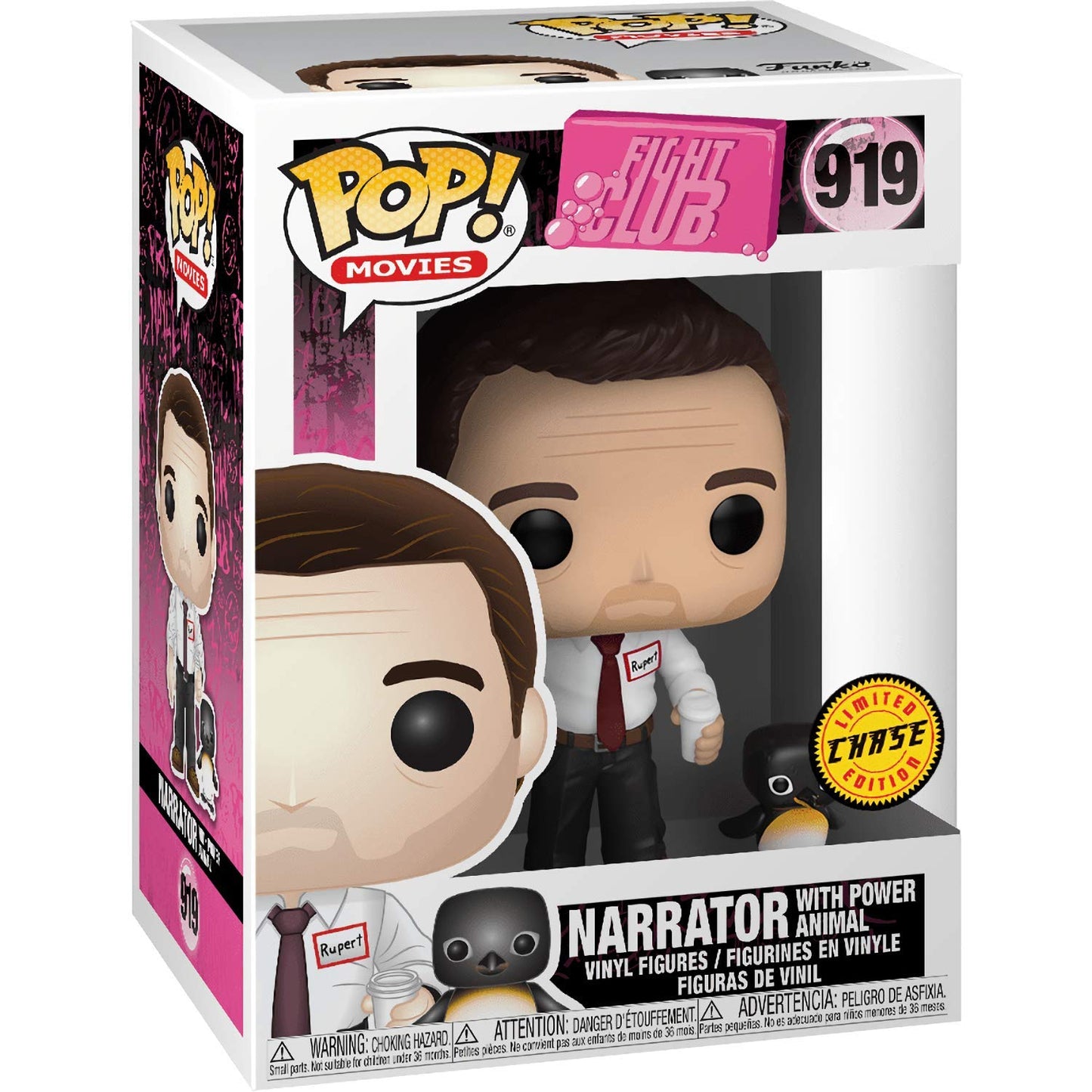 Narrator with Powe r Animal (Chase): Funk o Pop! Movies Vinyl Figure Bundle with 1 Compatible 'ToysDiva' Graphic Protector (919 - 47165 - B)