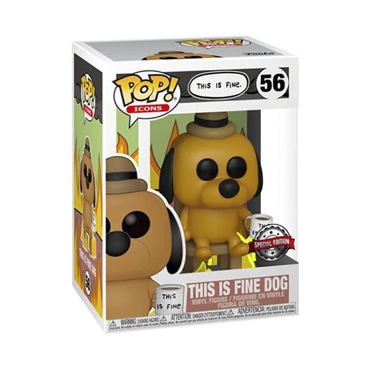 Funko This is Fine Dog Pop! Vinyl Figure - Entertainment Earth Exclusive