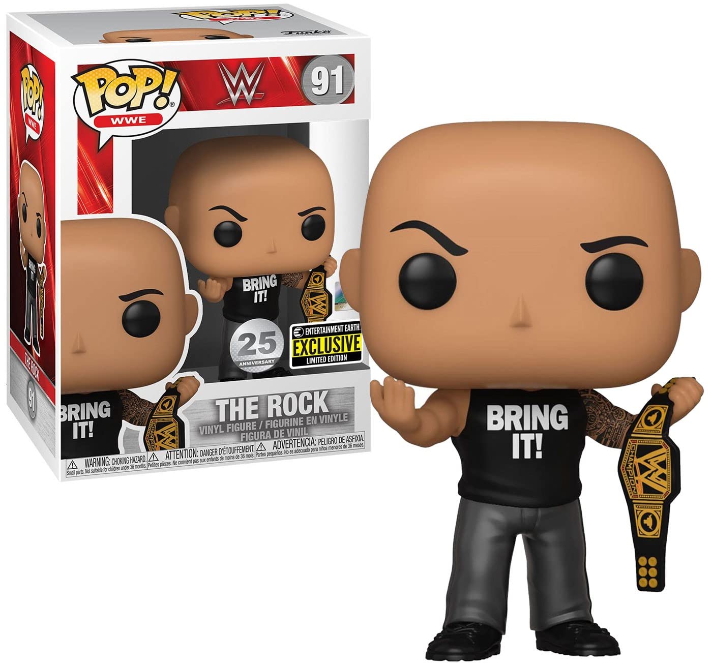 Pop WWE WWE 3.75 Inch Action Figure Exclusive - The Rock #91