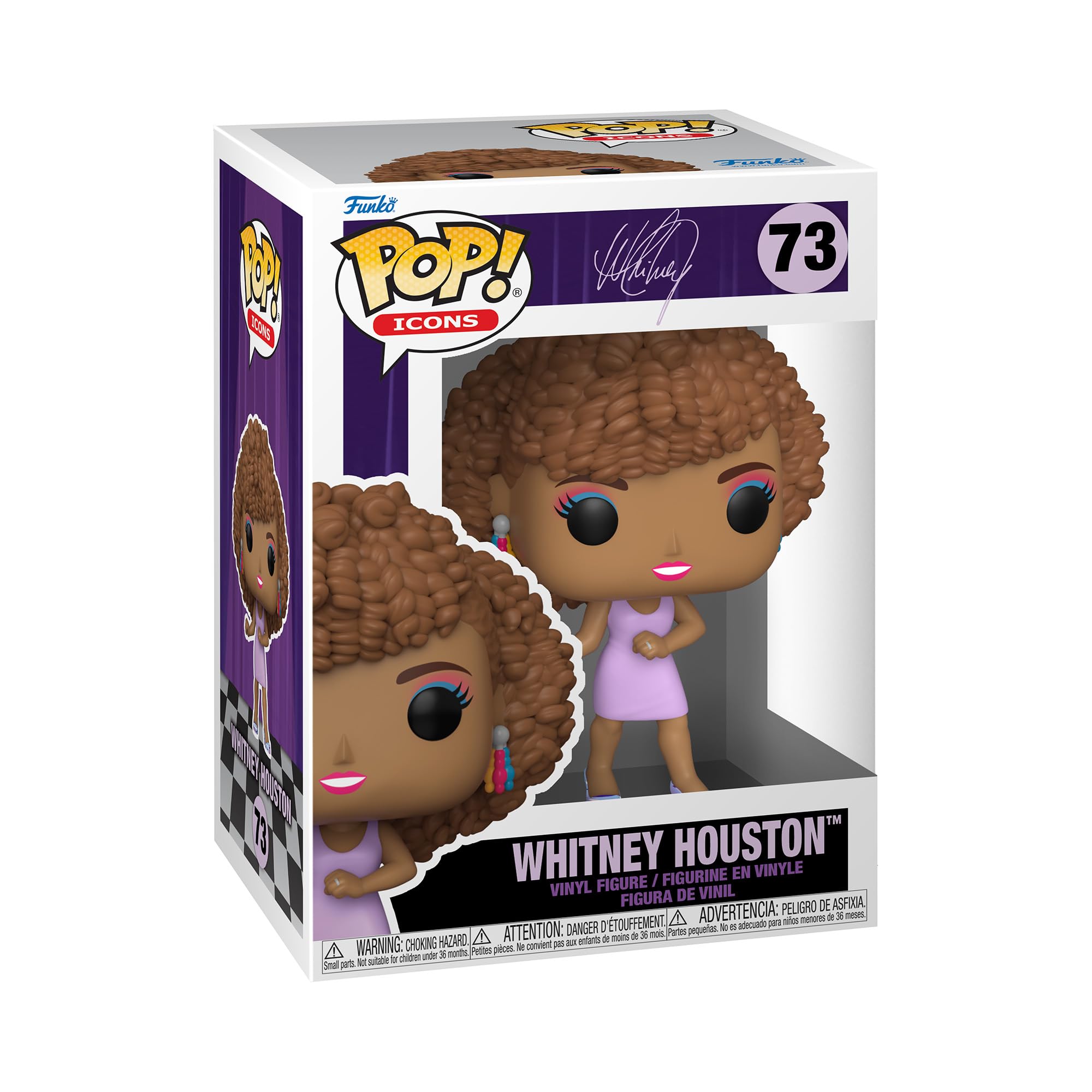 Funko Pop! Icons: Whitney Houston - I Want to Dance with Somebody, Multicolor, One Size (60932)