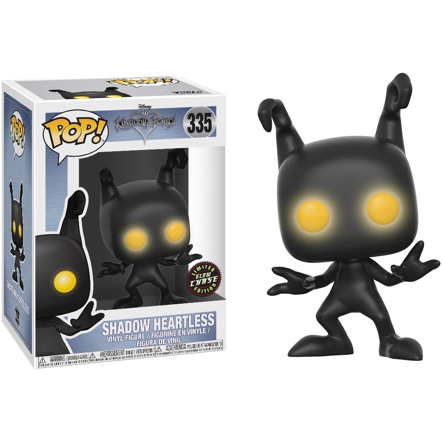 Funko Shadow Heartless (Chase Edition): Kingdom Hearts x POP! Disney Vinyl Figure & 1 POP! Compatible PET Plastic Graphical Protector Bundle [#335 / 21764 - B]