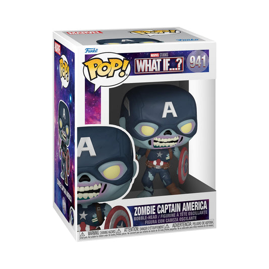 Funko Pop! Marvel: What If? - Zombie Captain America Multicolor 57375