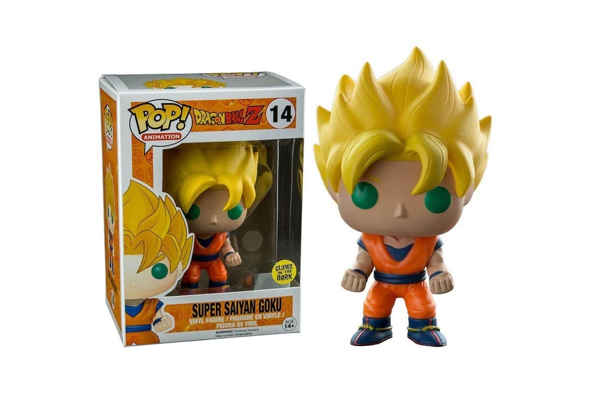 Pop Animation 3.75 Inch Action Figure Dragonball Z - Super Saiyan Goku Blue Eyes #14 Exclusive
