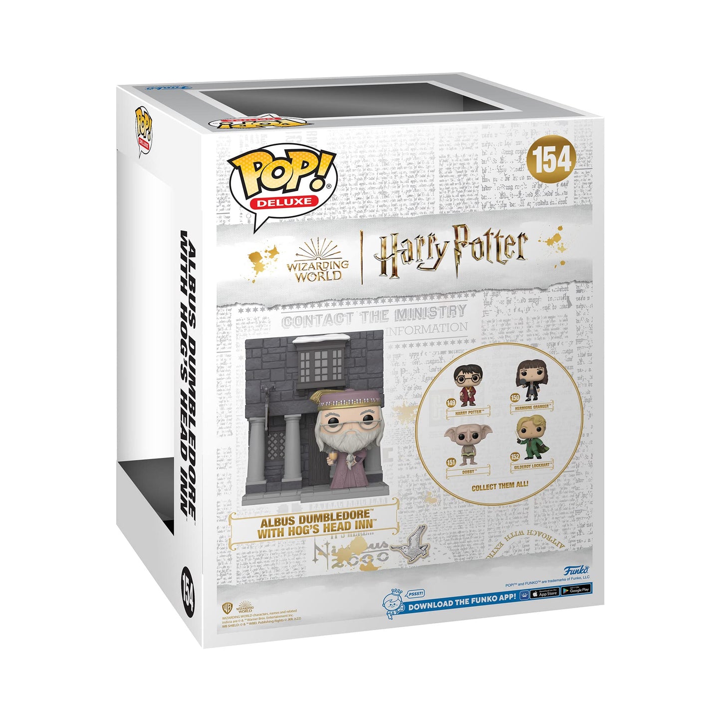Funko Pop! Deluxe: Harry Potter: Hogsmeade - Albus Dumbledore with Hog's Head Inn, Multicolor (65646)
