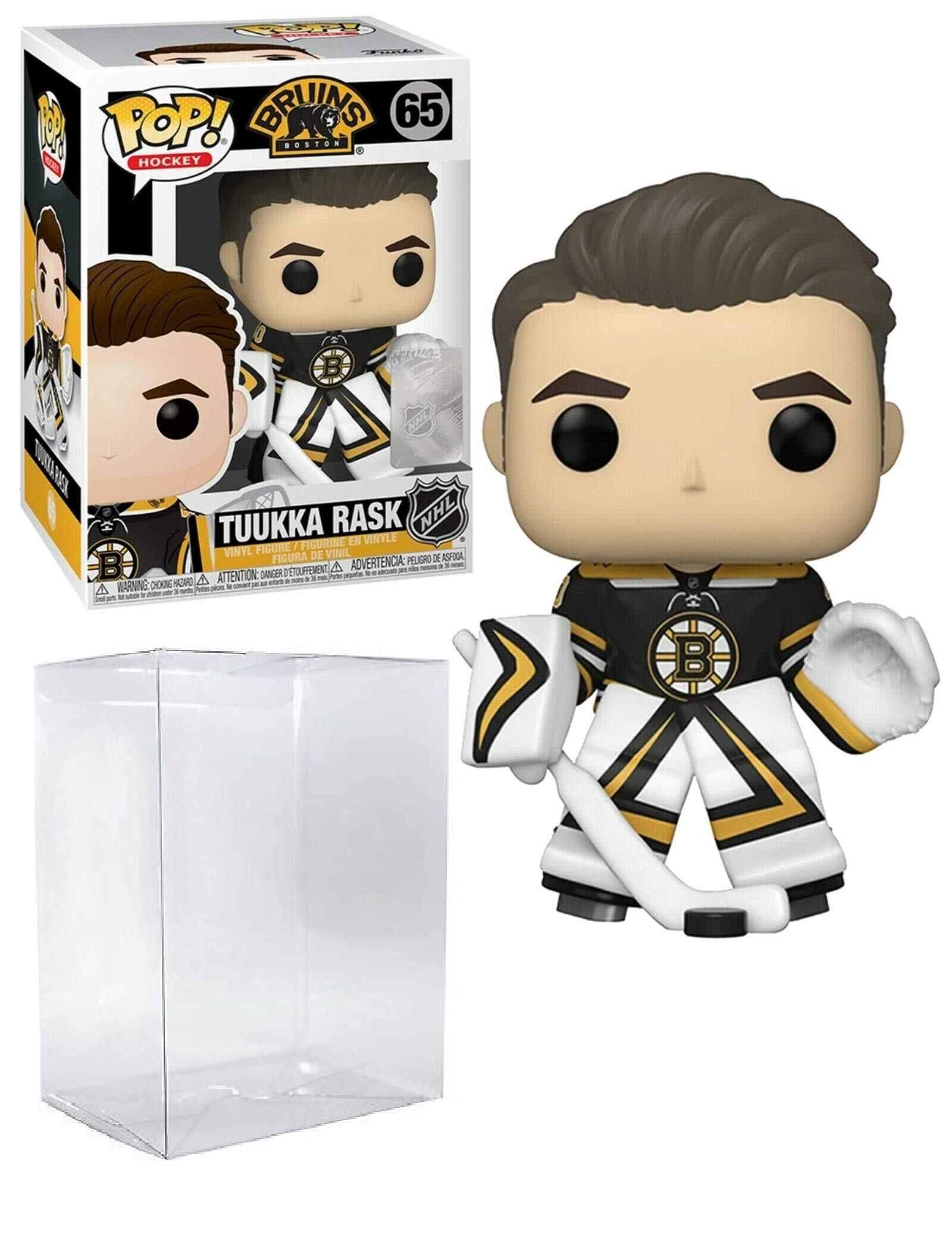 Tukka Rask Boston Bruins #65 Pop Sports Hockey Action Figure (Bundled with EcoTEK Protector to Protect Display Box)