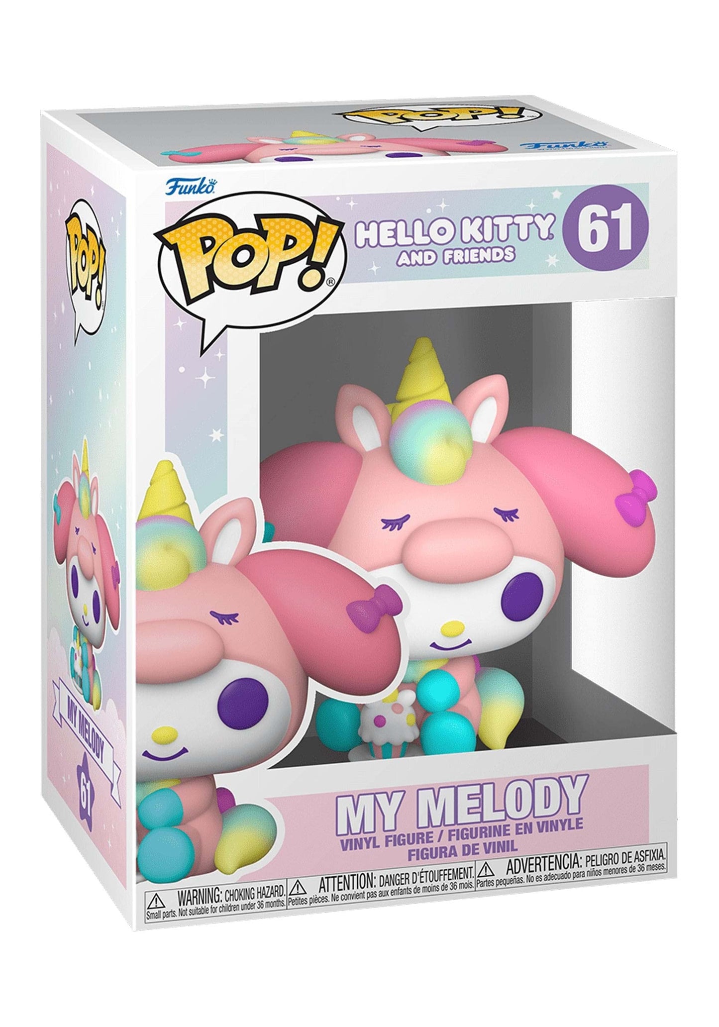 Funko Pop! Animation: Sanrio: Hello Kitty - My Melody Unicorn Party, Multicolor (65751)