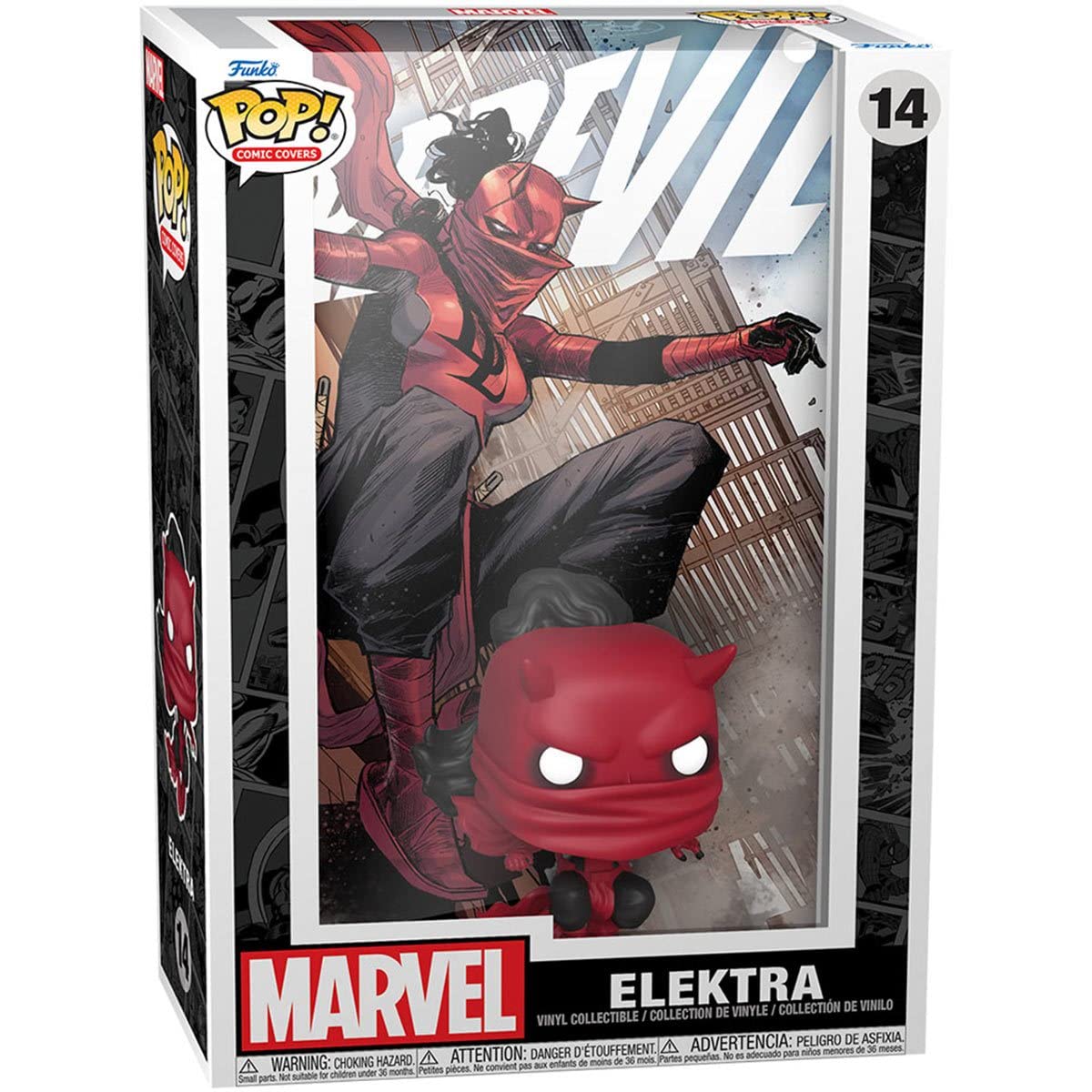Funko Pop| Comic Cover Marvel: Daredevil - Elektra, Multicolor, 65742