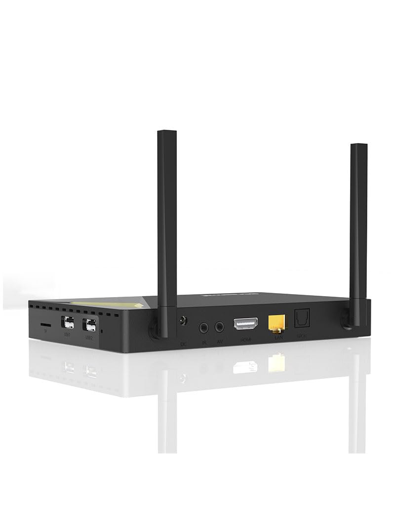 2025 V5 Pro Android Smart Box, 64GB Flash Drive + 32GB Internal Memory, 8K-Compatible Cable, Wireless Input