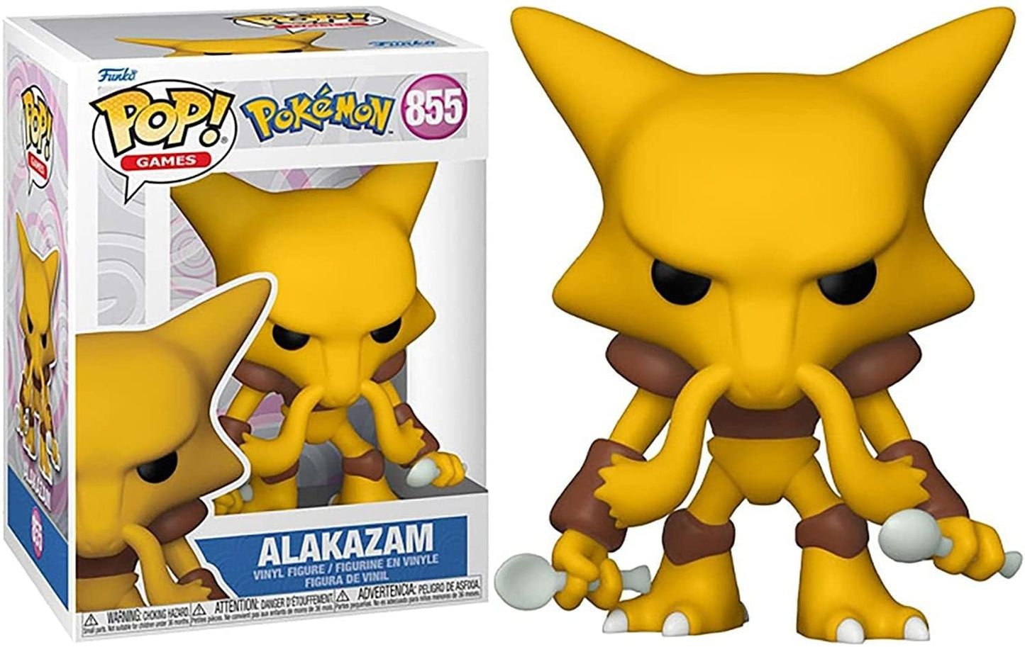 Funko Pop! Games: Pokemon - Alakazam, Multicolor, (59343)